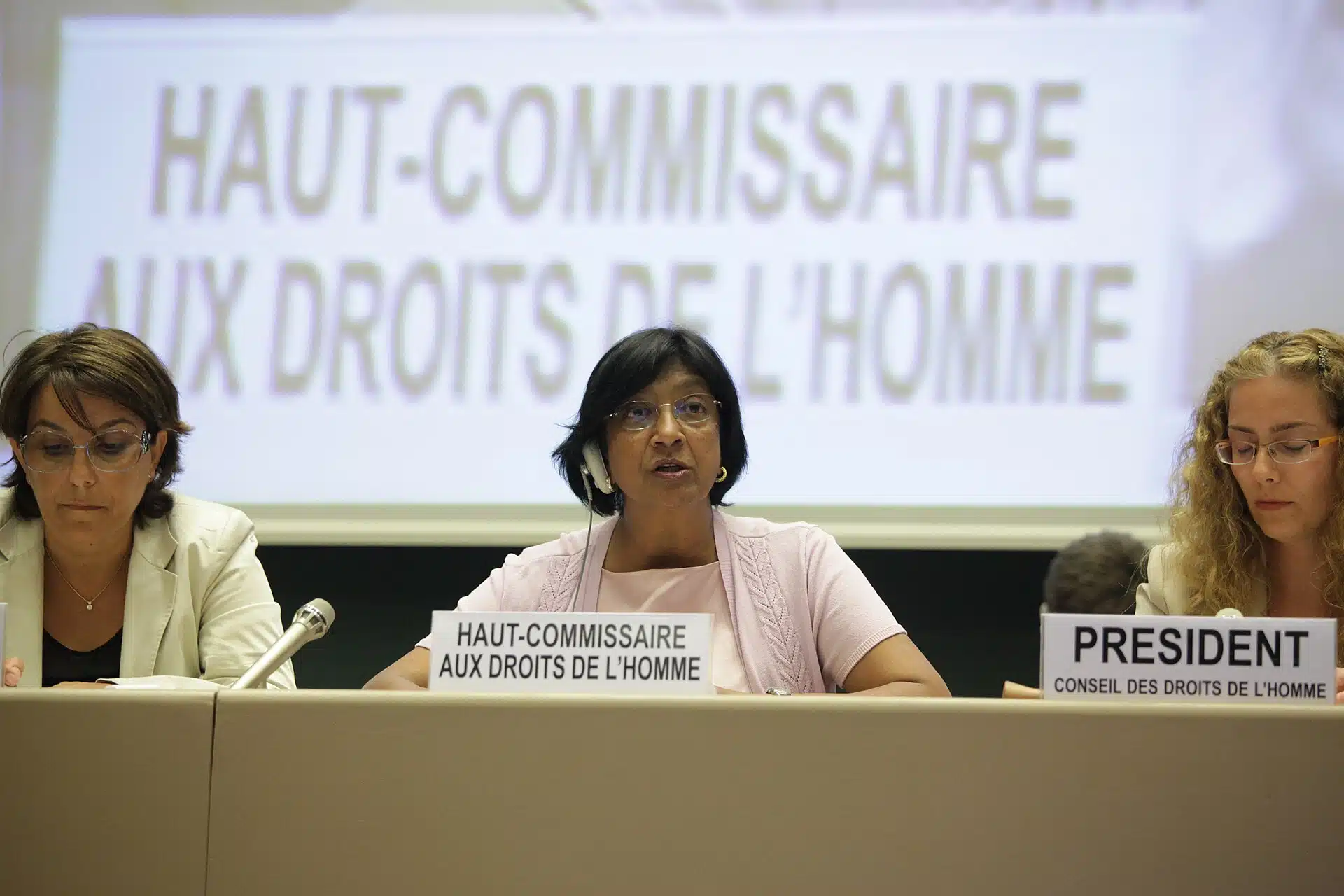 Navi Pillay talar i FN:s råd för mänskliga rättigheter i Genève 2011