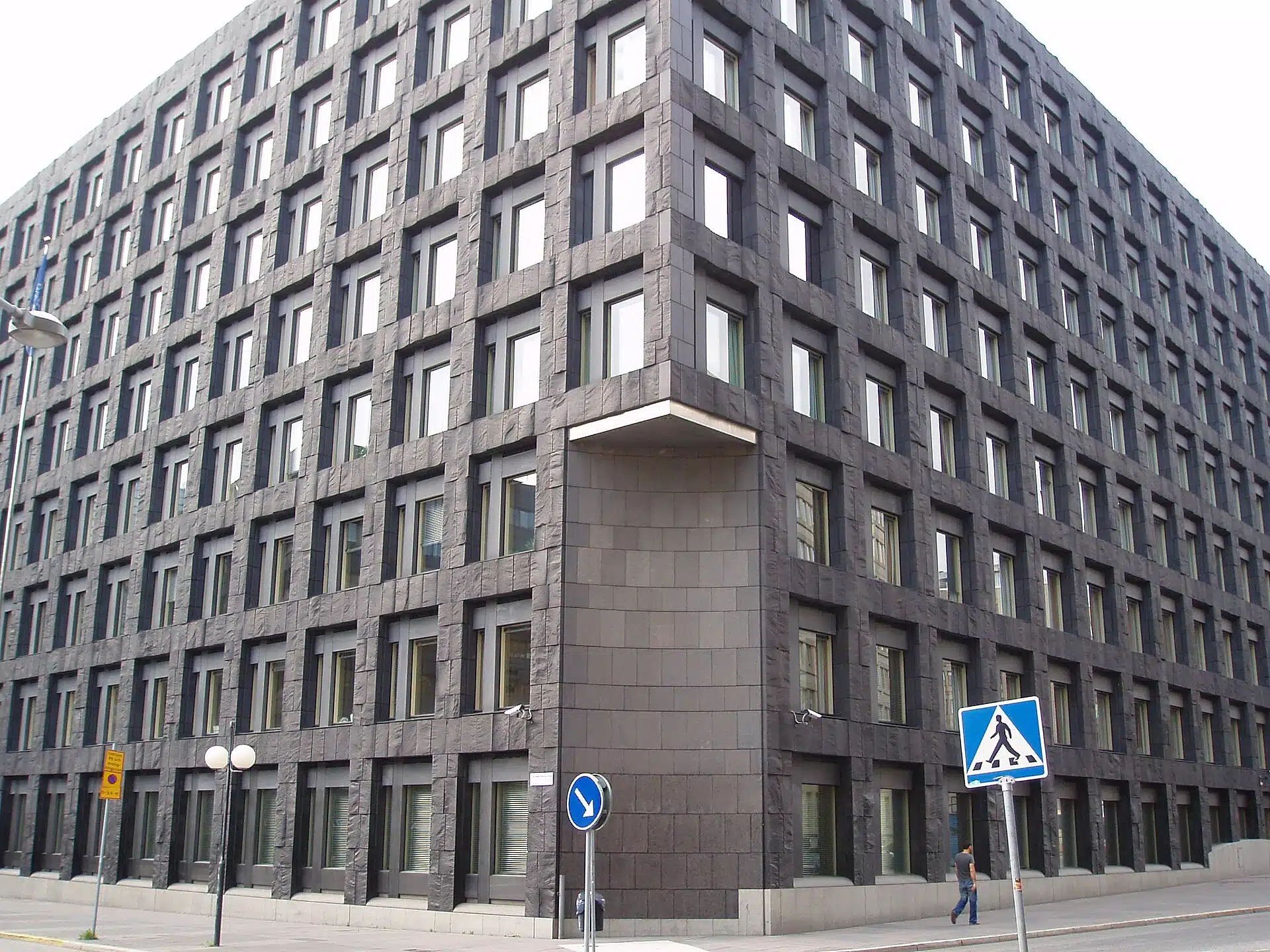 Riksbankens huvudkontor vid Brunkebergstorg i Stockholm